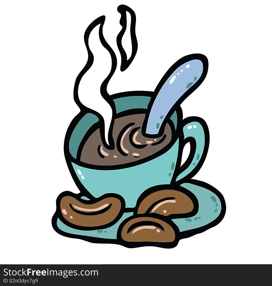 Ilustration of cup of coffee