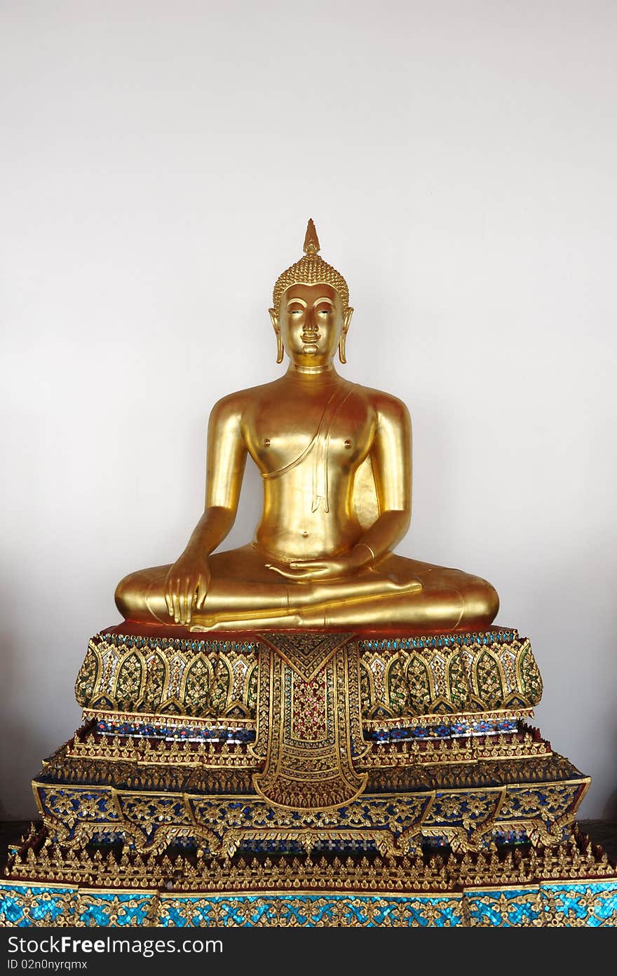 Golden Buddha at Wat Pho, Thailand. Golden Buddha at Wat Pho, Thailand