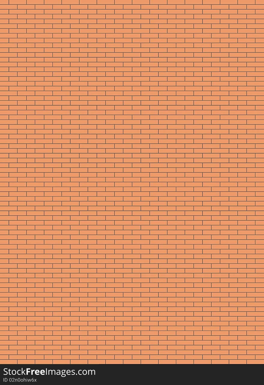 Brick wall - vector background, texture, illustration. Brick wall - vector background, texture, illustration