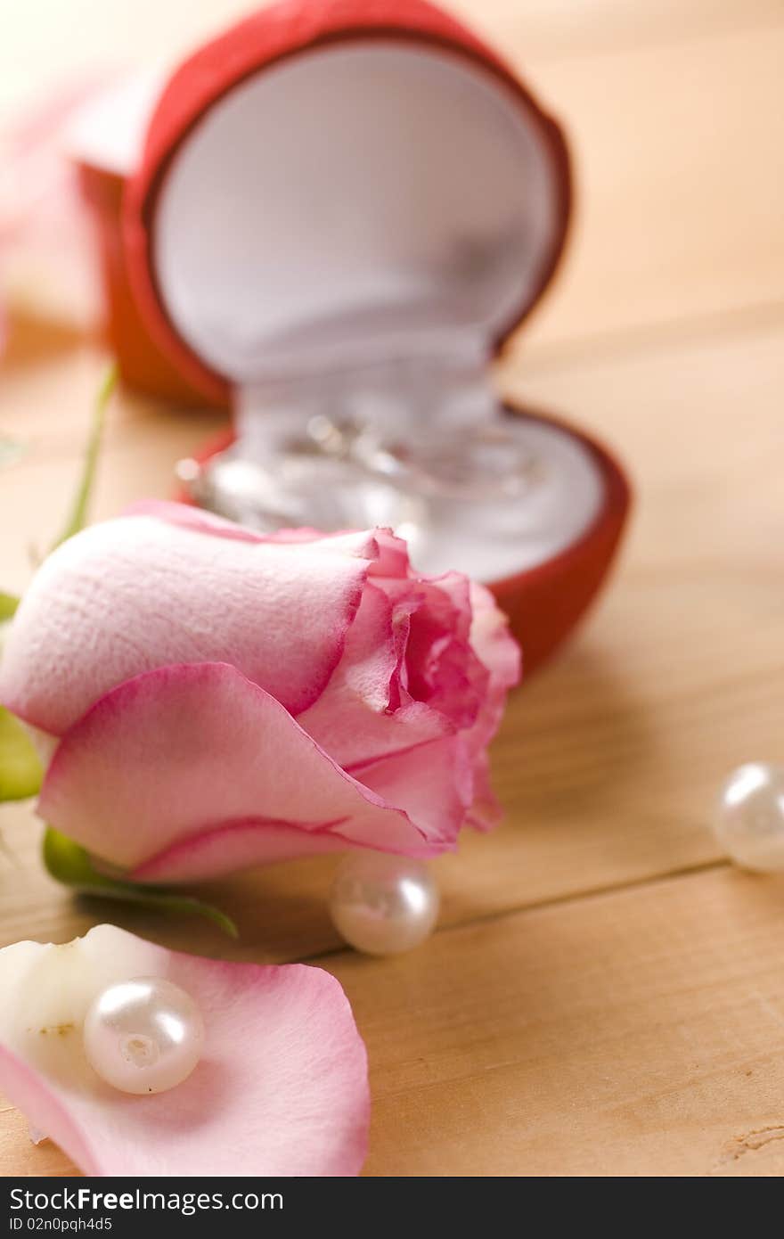 Symbol rings and pink roses