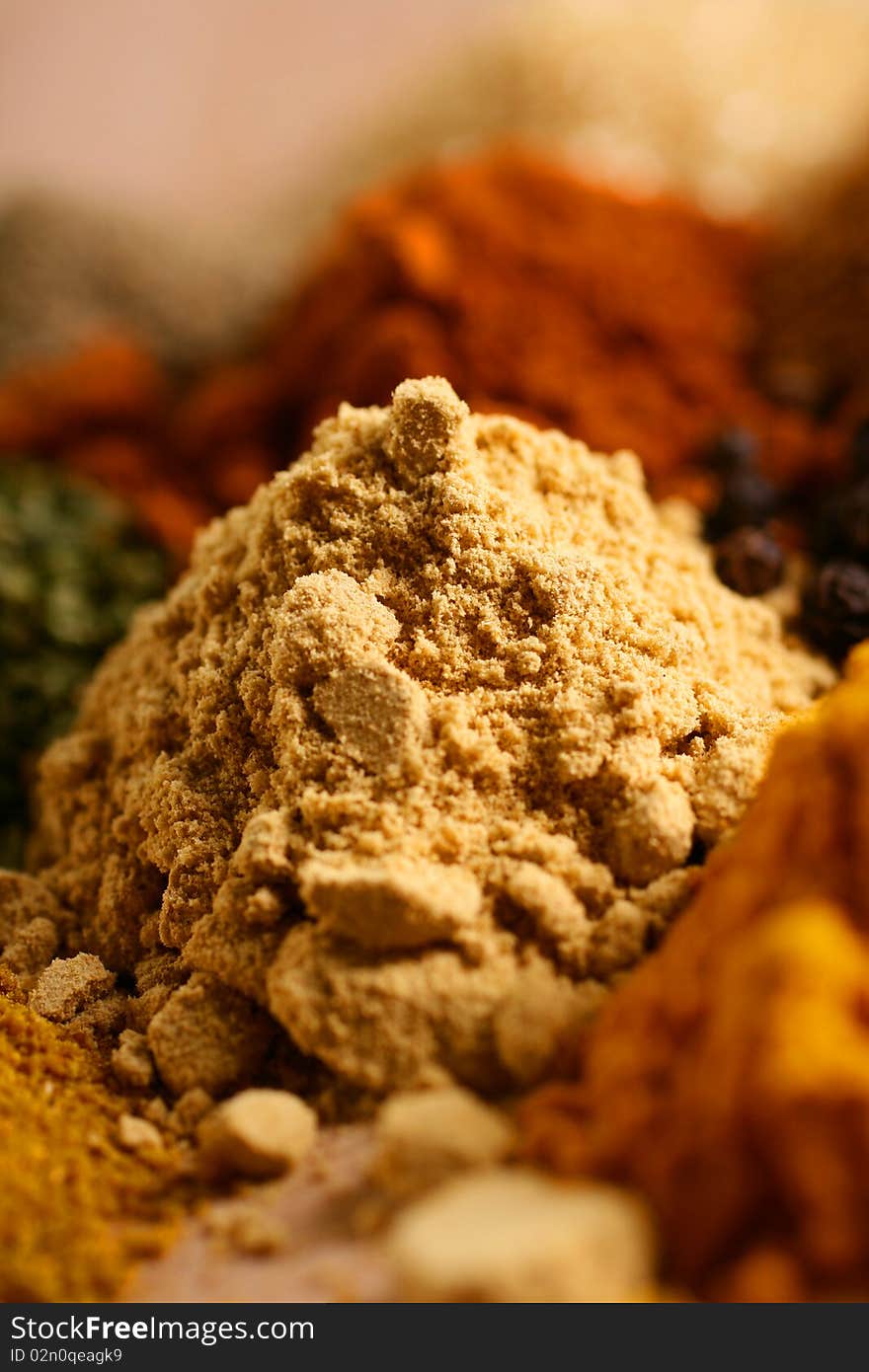 Piles Of Spices