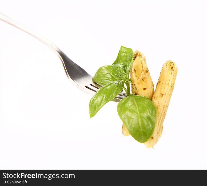 Penne with pesto