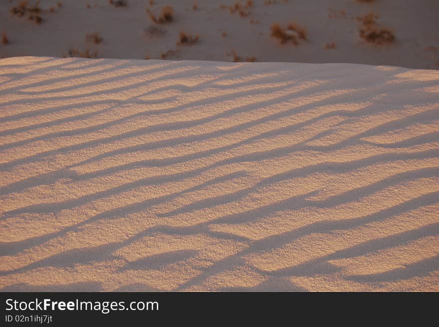 Sand dune ripples