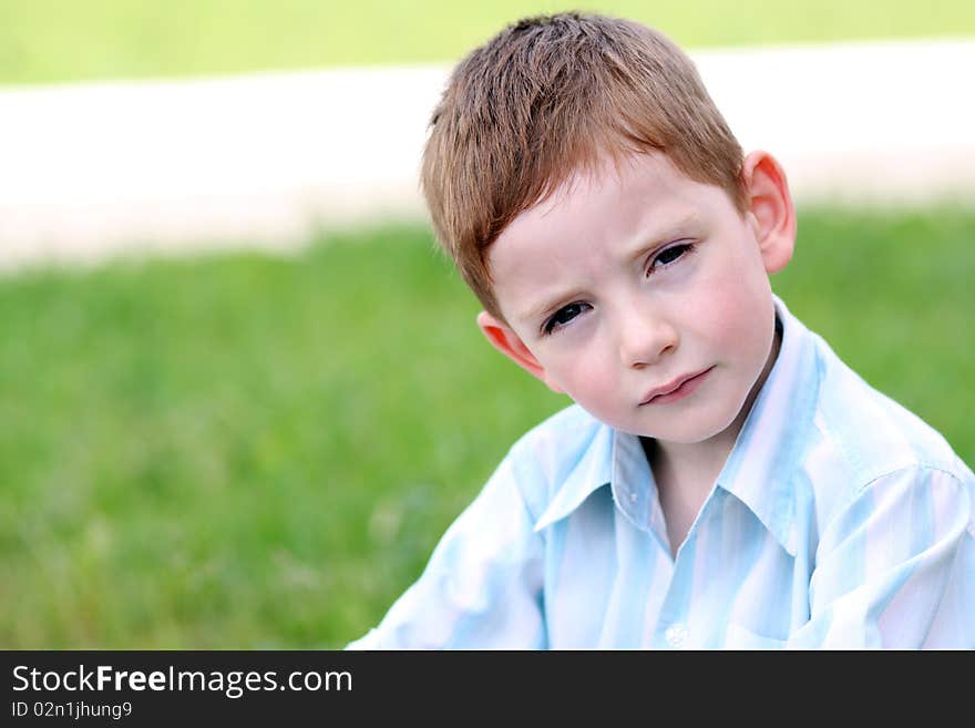 Portrait of beautiful little boy