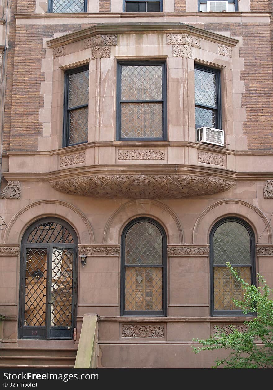 Brownstone on New York City's upper west side. Brownstone on New York City's upper west side.