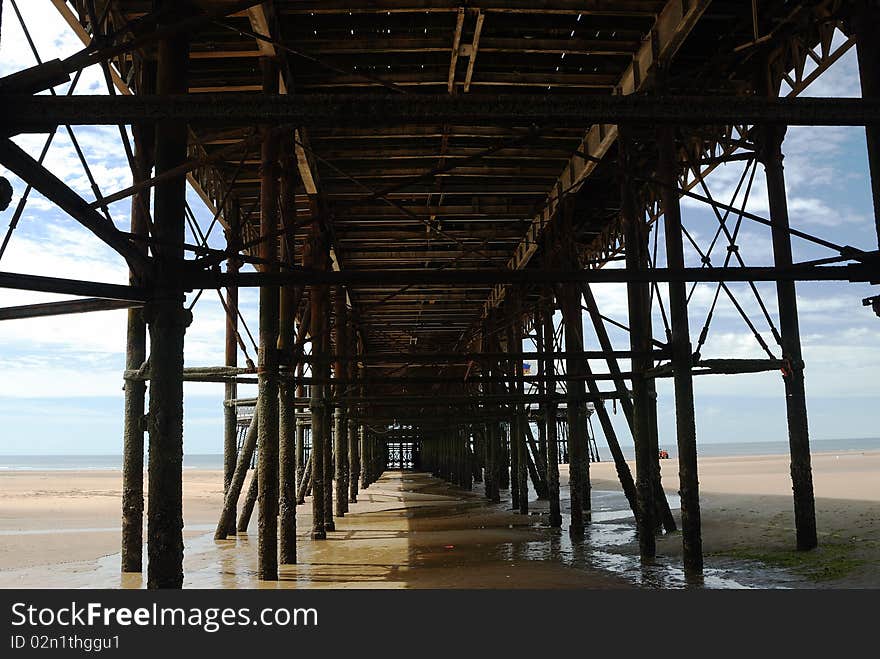 Under the Boardway or Pier. Under the Boardway or Pier