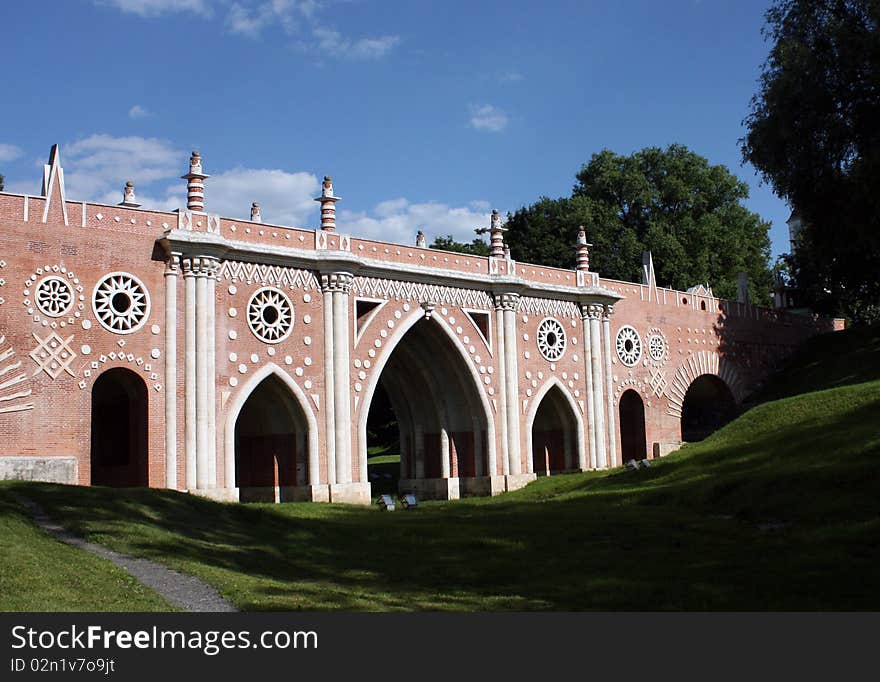 Bridge in the park of Russian Empress Catherine