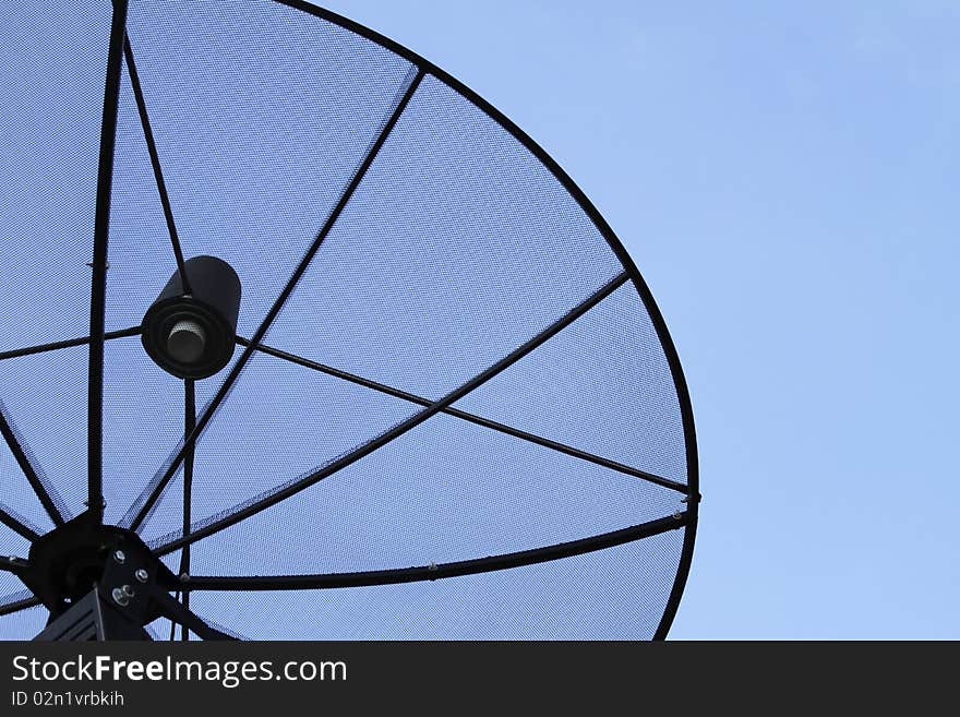 Satellite with a background of sky. Satellite with a background of sky