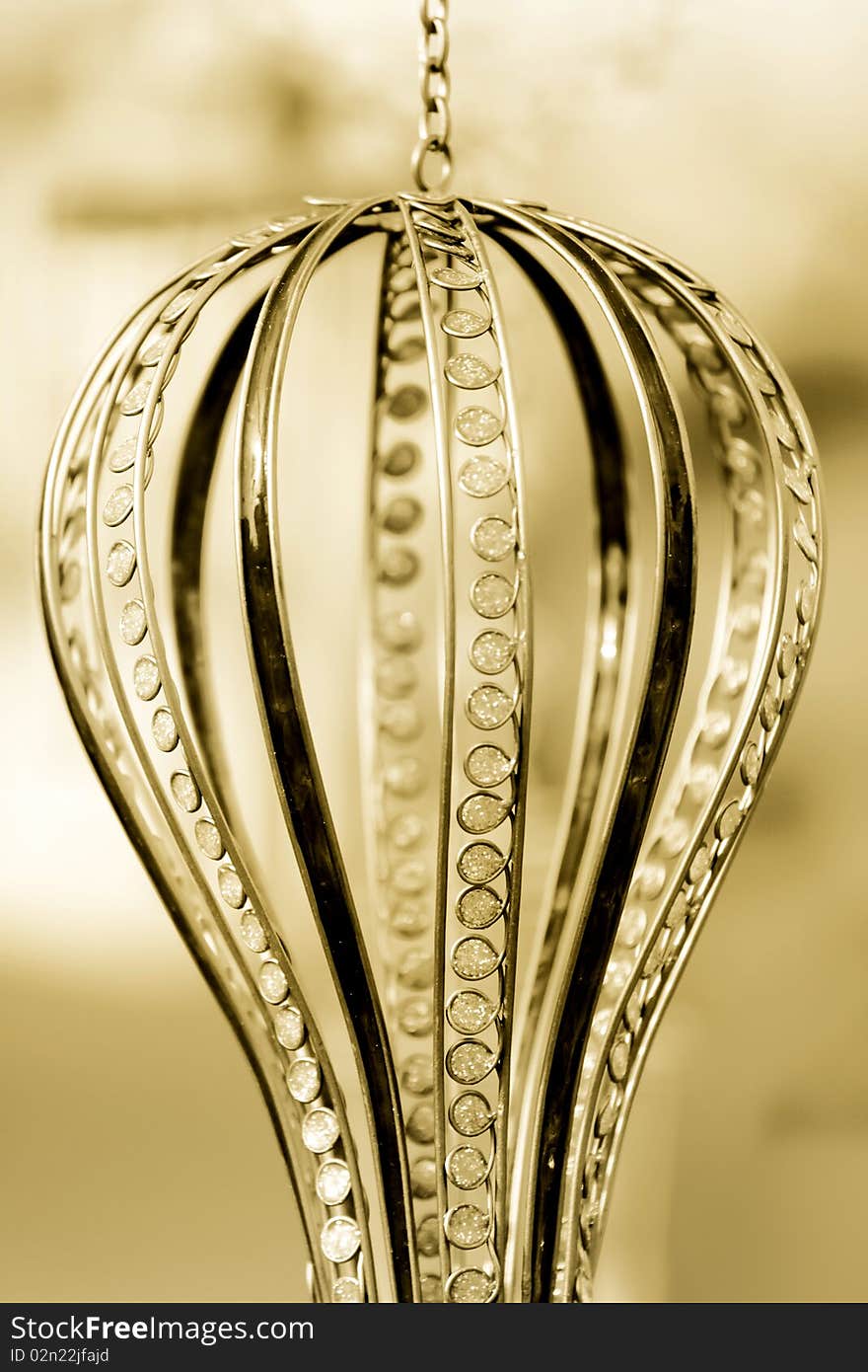 Close up shot of ornamental hot air balloon