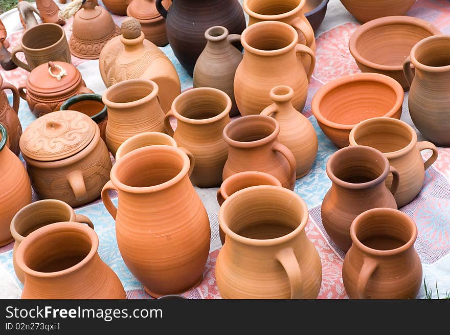 Many of old traditional Pots