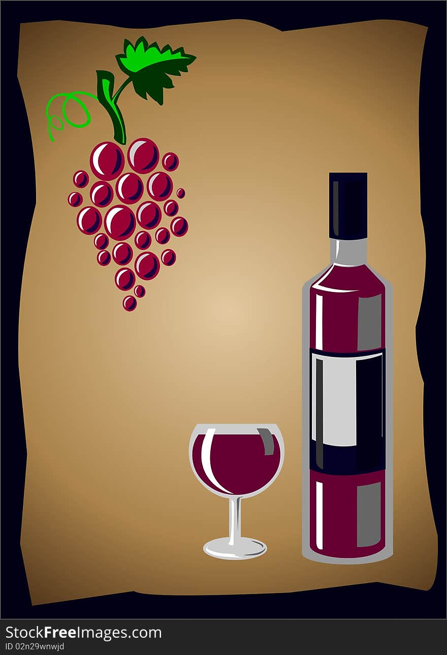 Wine and grapes