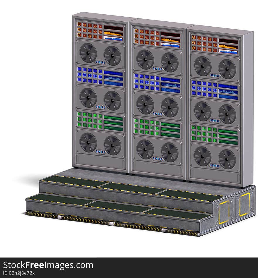 A historic science fiction computer or mainframe