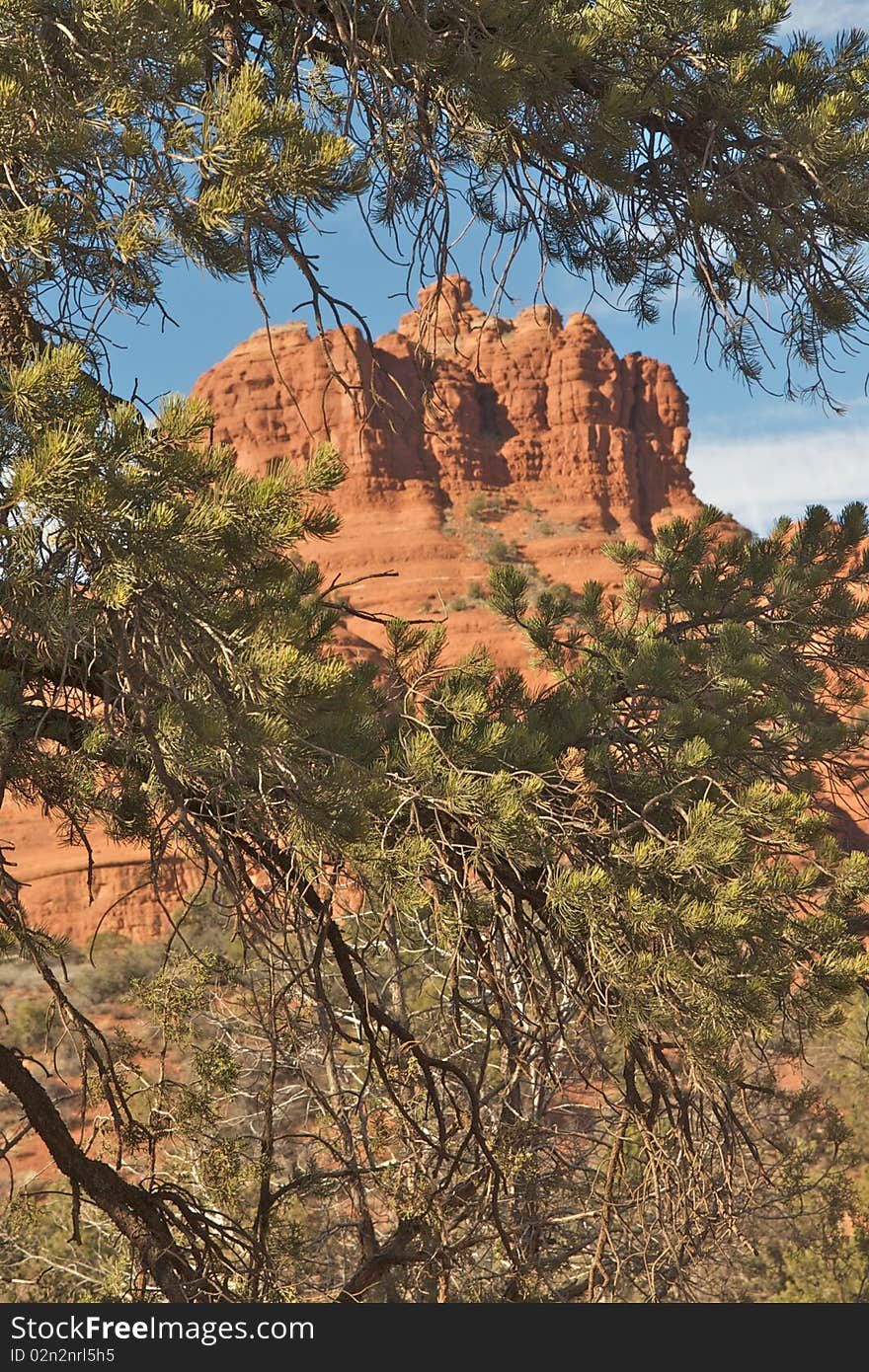 Bell rock at Sedona Arizona. Bell is the most visited of the red rock.