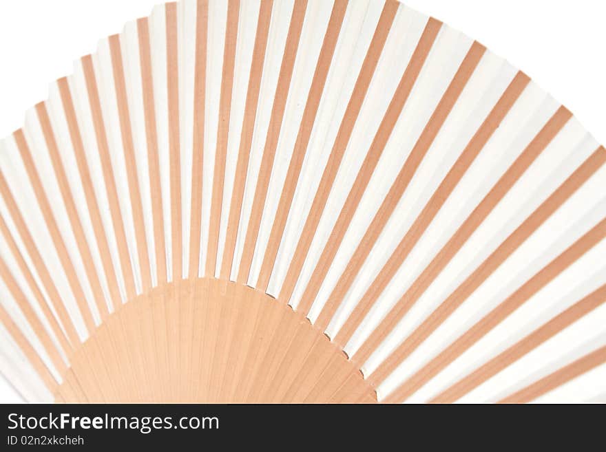 Folding fan isolated on a white background.