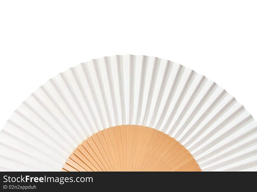 Folding fan isolated on a white background.