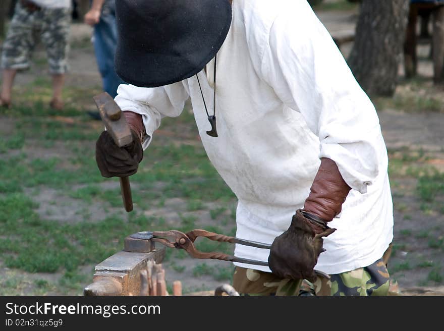 Blacksmith At Work