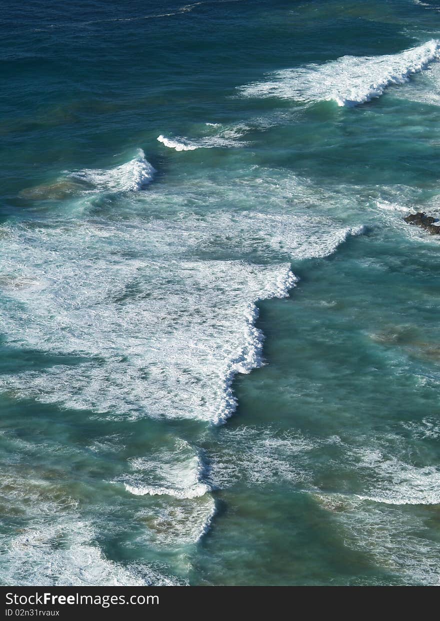 Rough sea, Cape Reinga, New Zealand