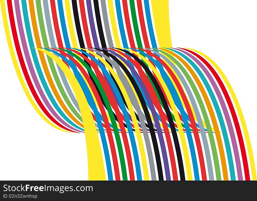 Abstract background with colorful lines