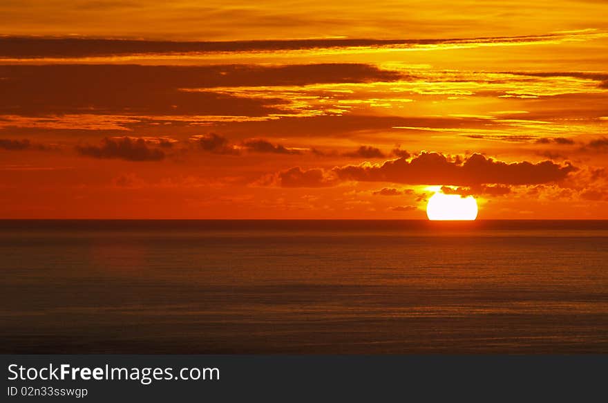 Sunset at Cape Reinga, Far North, New Zealand