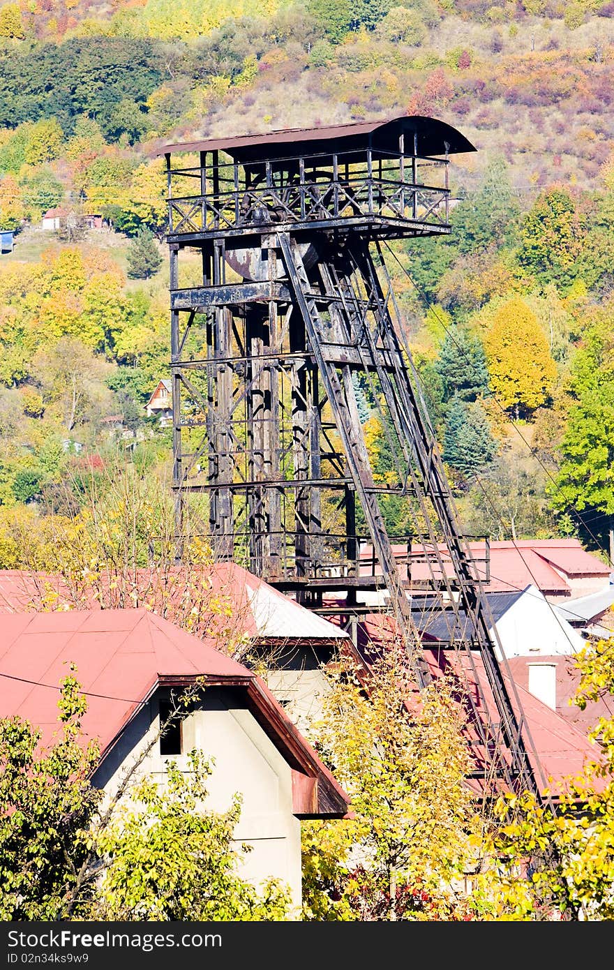 Old mining tower in Kremnice, Slovakia