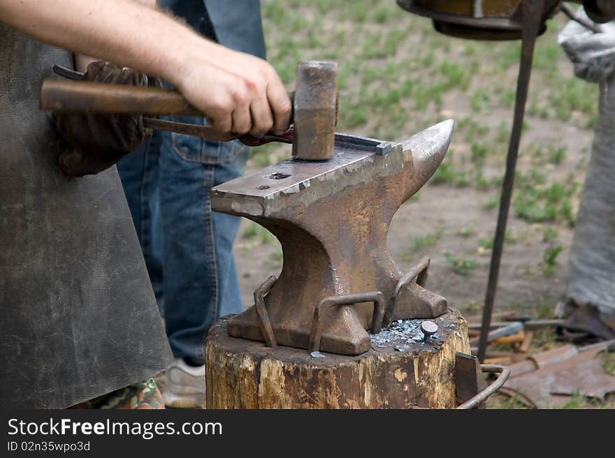 Blacksmith At Work