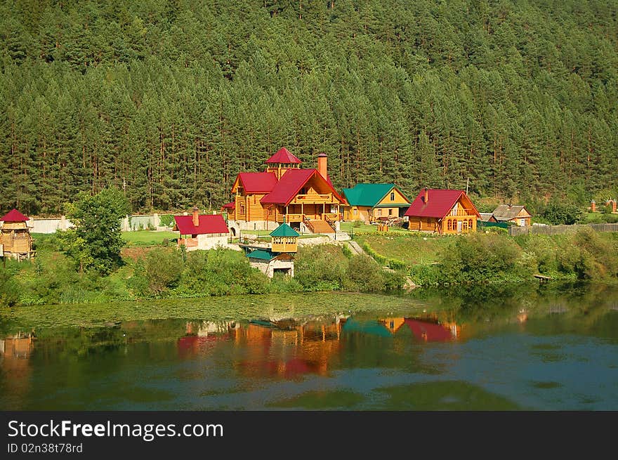 A traditional russian rural house