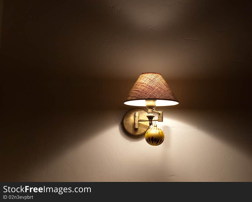 Soft light sconce with christmas-tree decoration