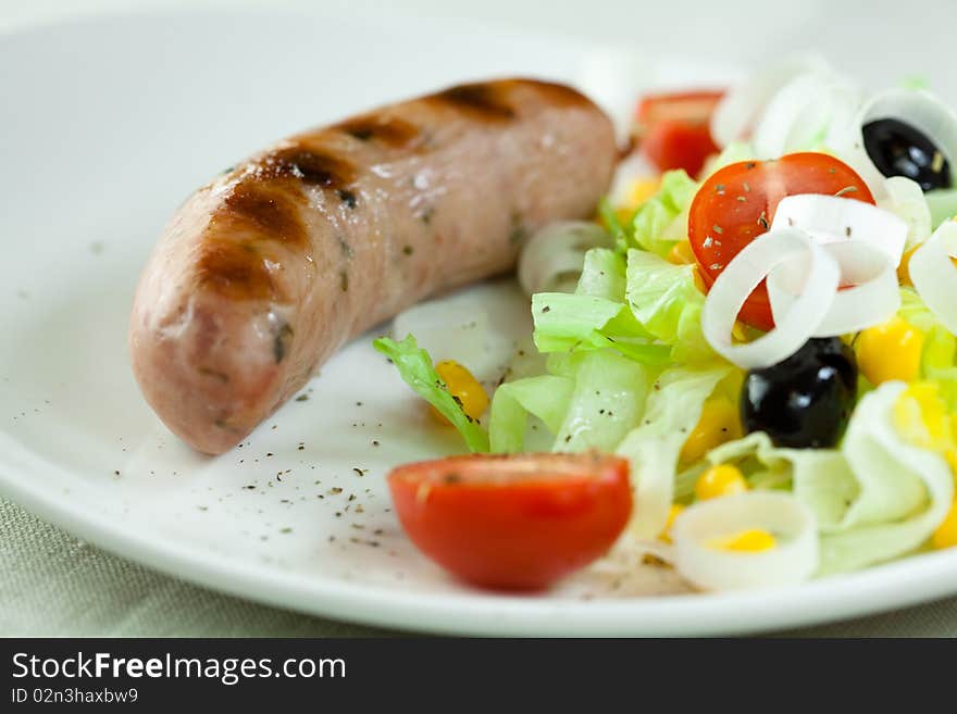 Grilled Bavarian Sausage