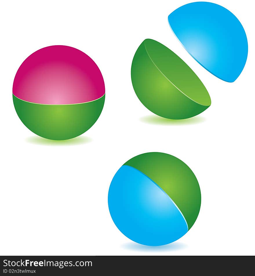 Abstract sphere. vector illustration