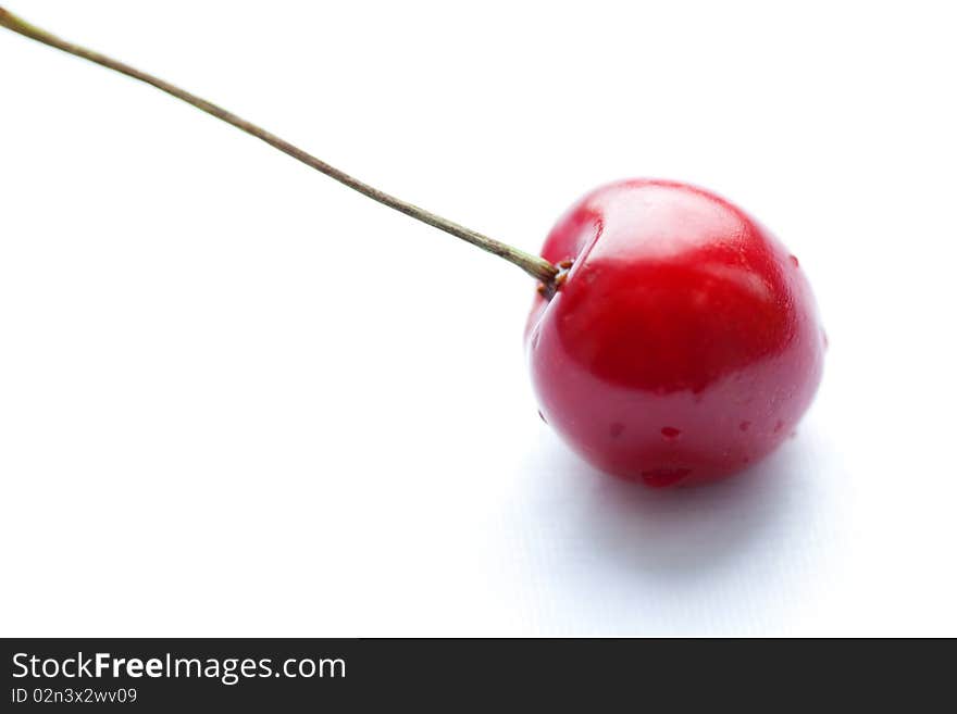 Sweet cherry. objects on white background