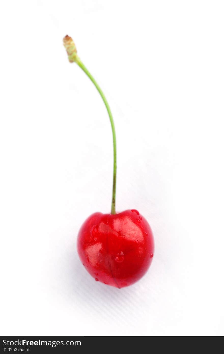 Sweet cherry. objects on white background