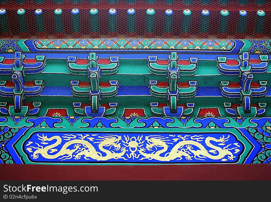 Drawing of Historic Chinese Pavilion