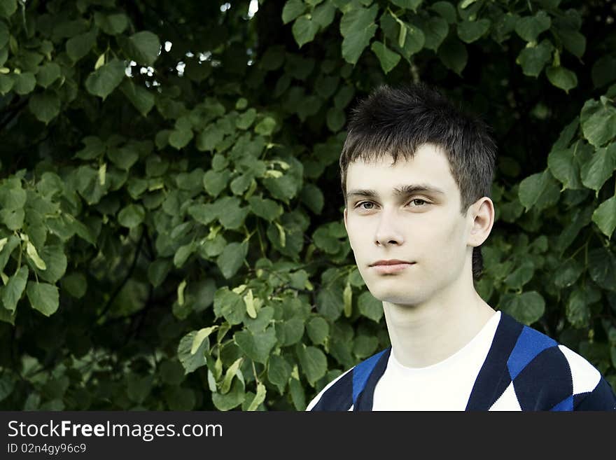 Young man in the park