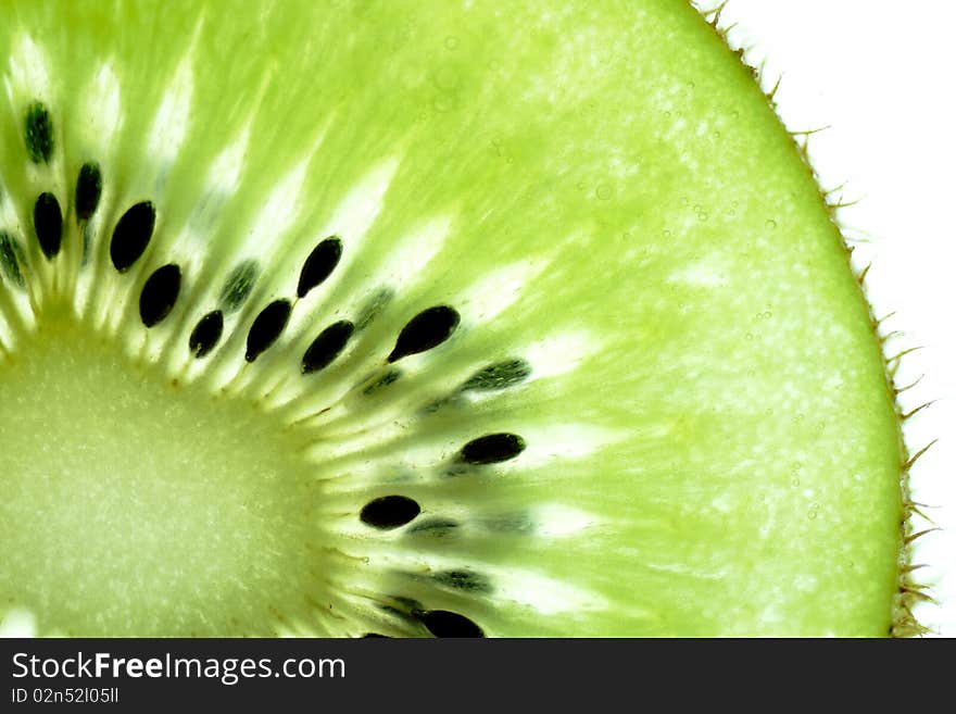 Beautiful green fresh Kiwi Fruit