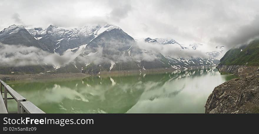 Landscape of alps mountain at cloudy day. Landscape of alps mountain at cloudy day.