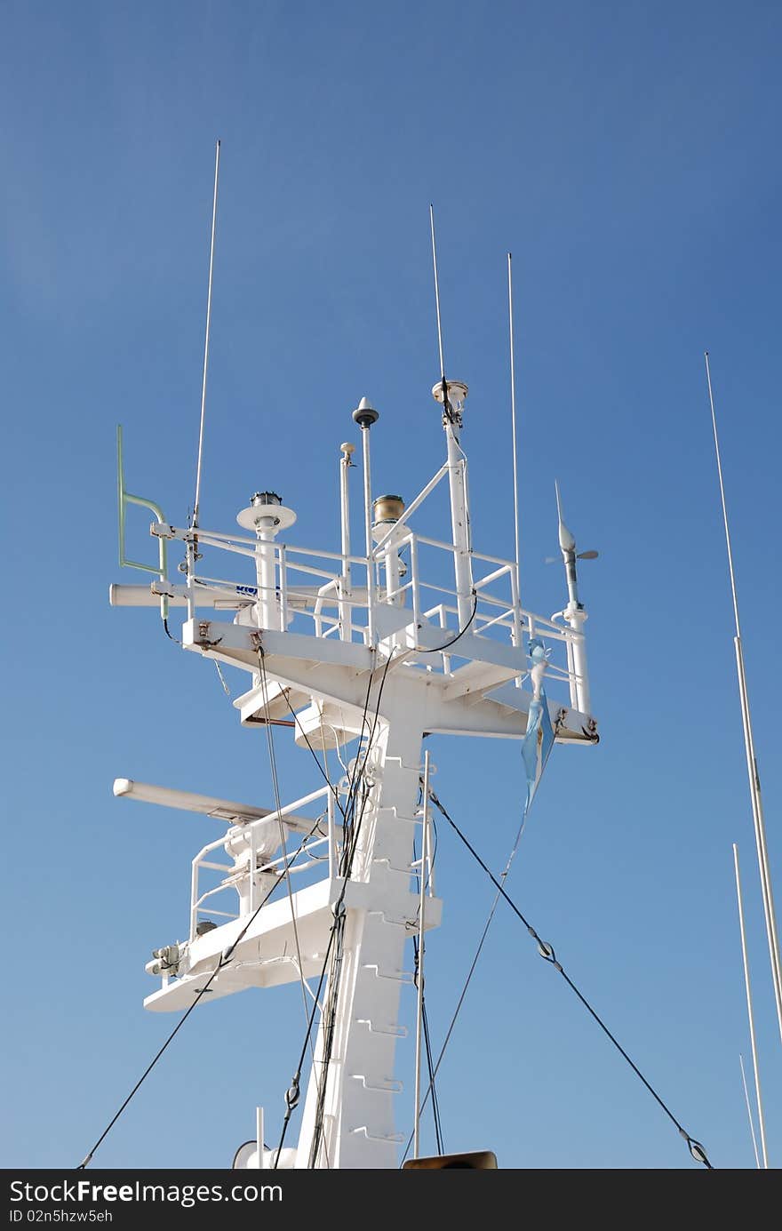 Ship s navigation instruments tower