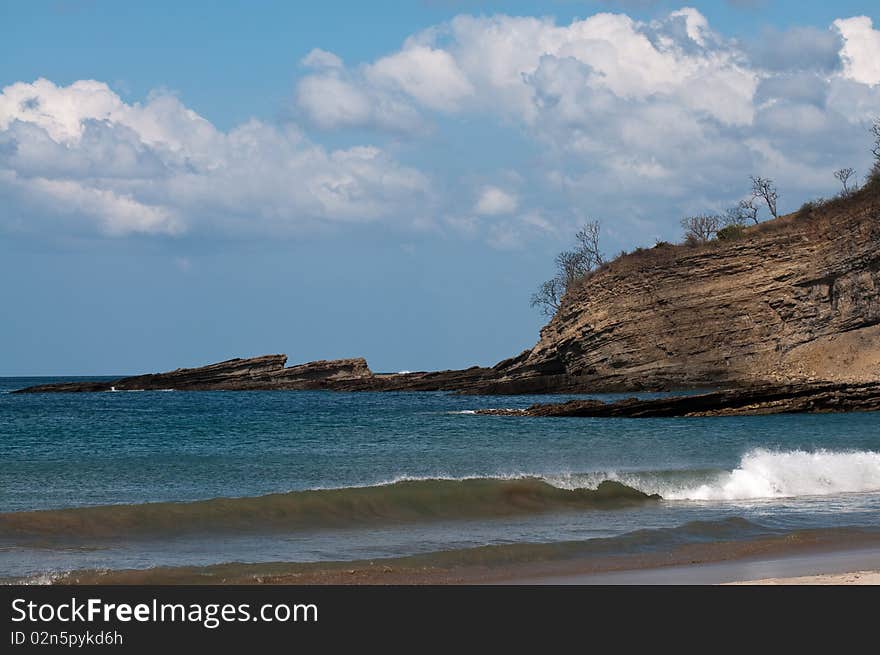 Beautiful Bay at Pacific ocean