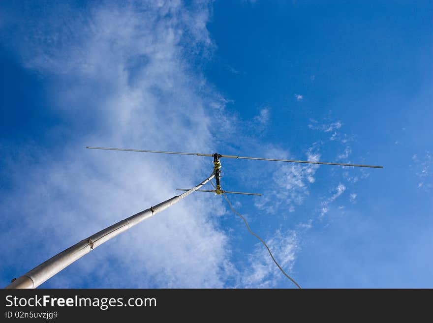 Antenna and sky at morning time