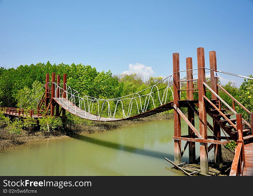 Bridge in thailand of asia