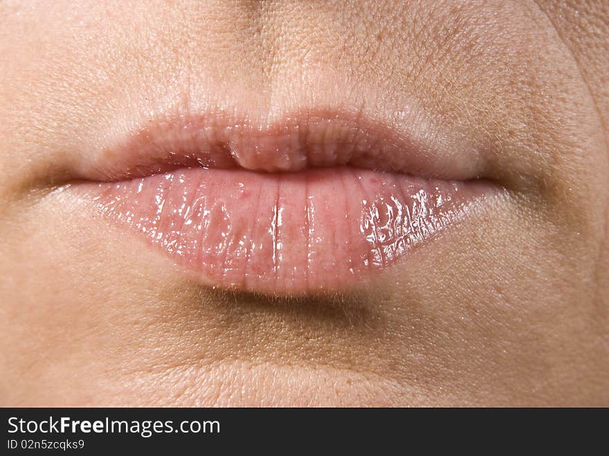 The Beaiful woman lips