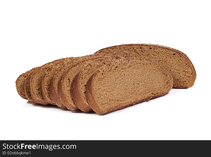 Sliced Bread On White