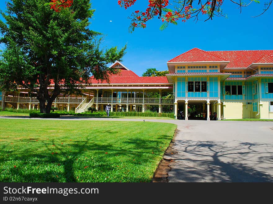 Maruekhathayawan palace in Thailand