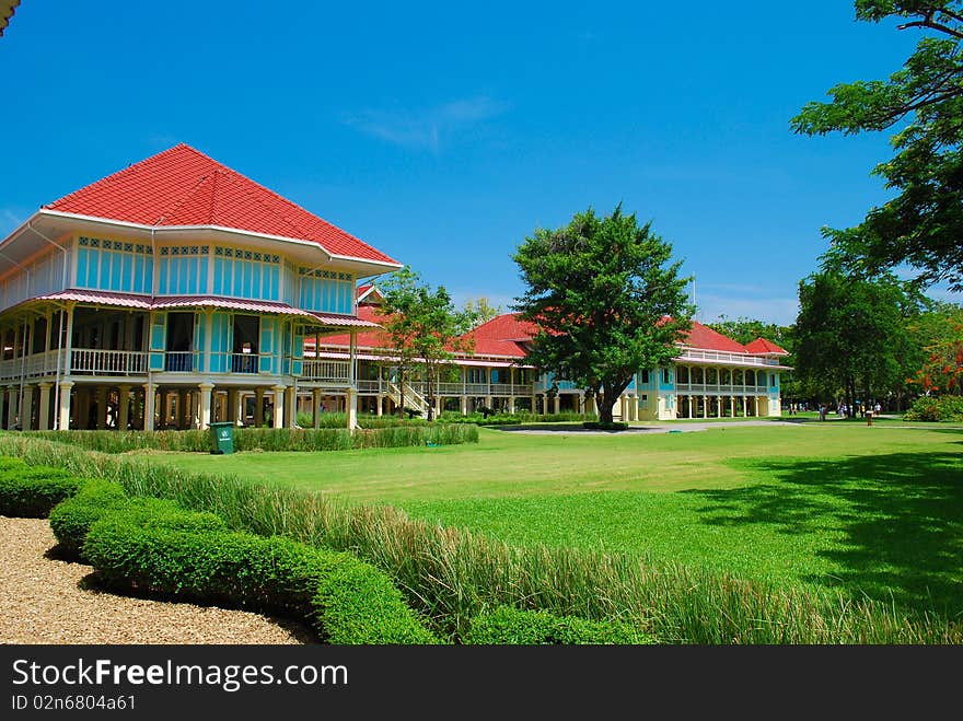 Maruekhathayawan palace in Thailand