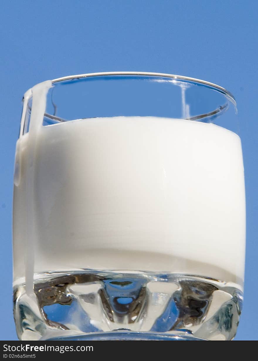 Glass  with milk