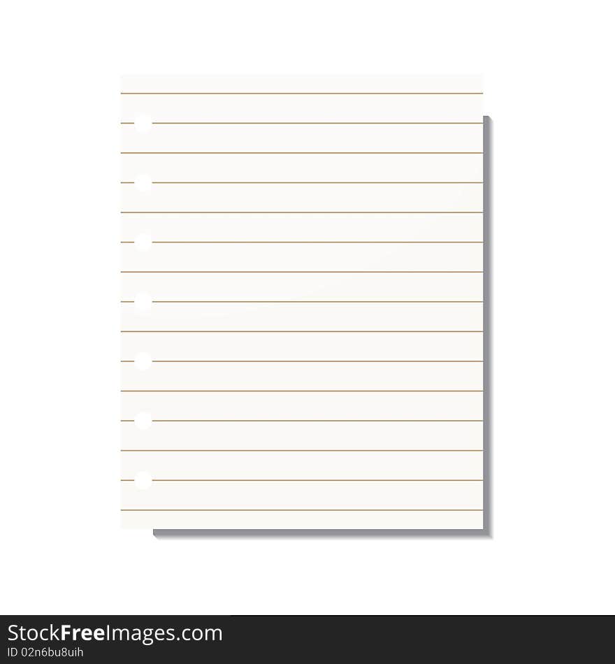 Blank striped paper for your text. Blank striped paper for your text