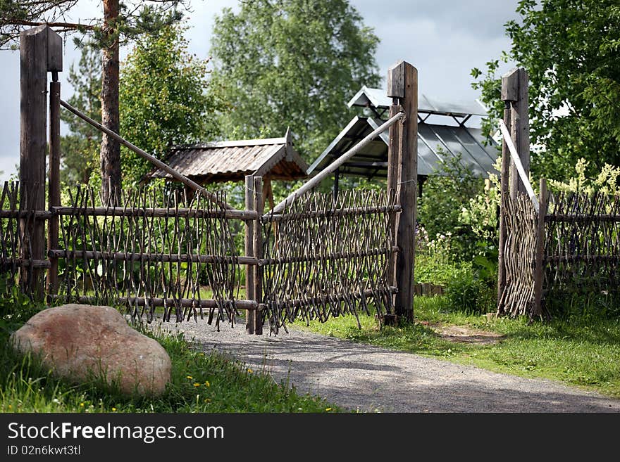 The Fence In A Russian Village