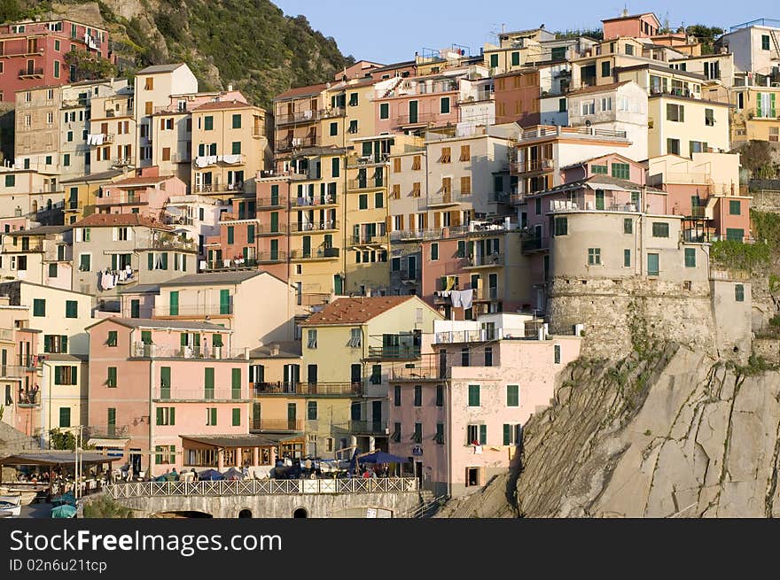 Manarola, fish village in 5 lands, liguria italy