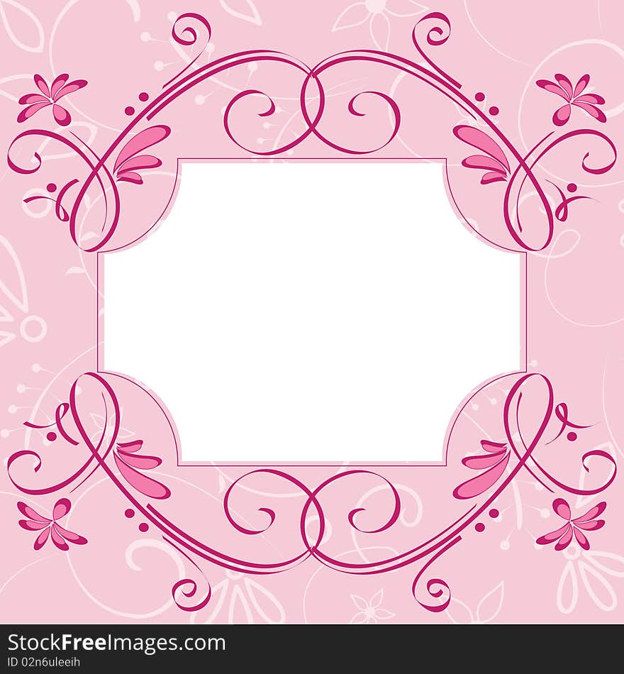 Pink cute card