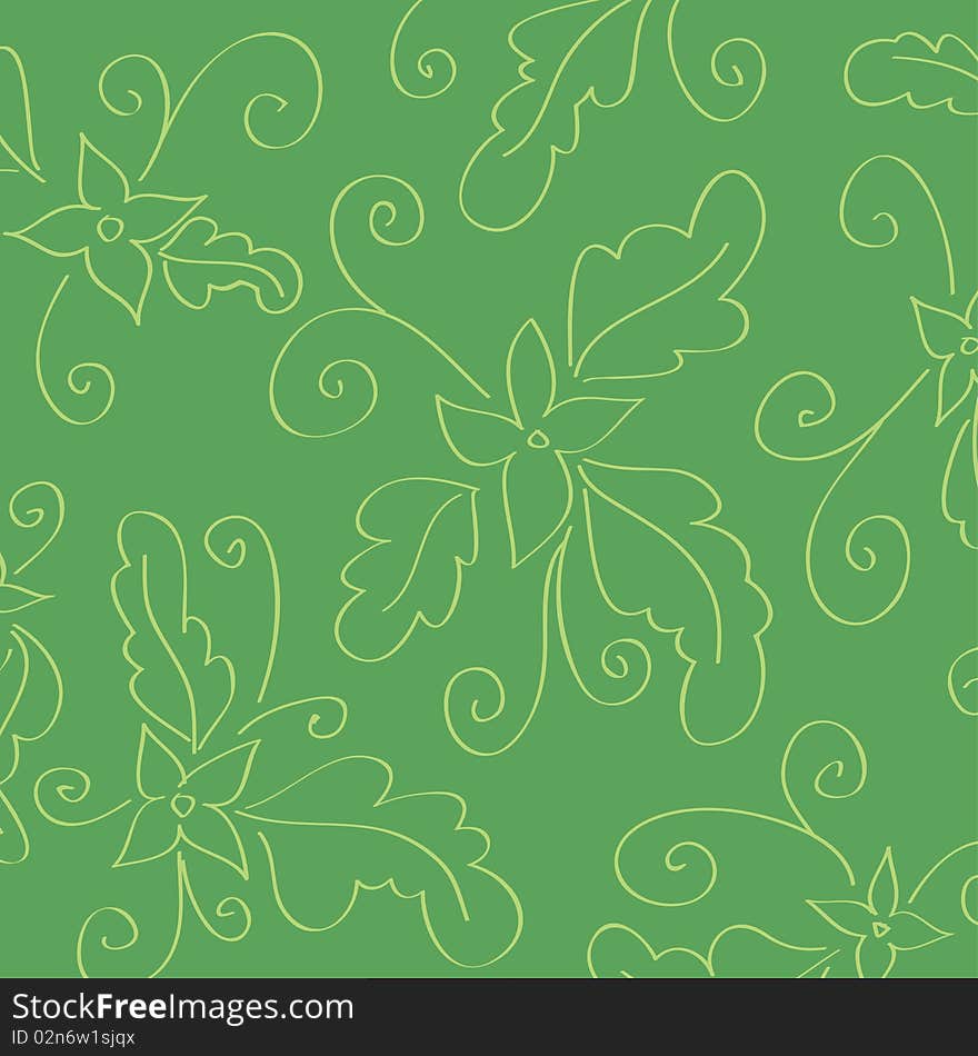 Vintage floral wallpaper