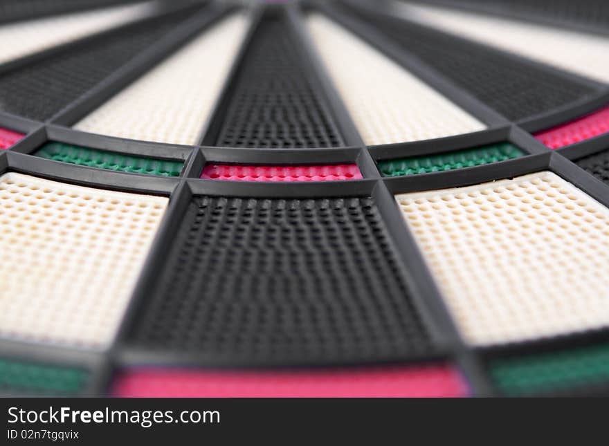 Darts board close up, sport commercial